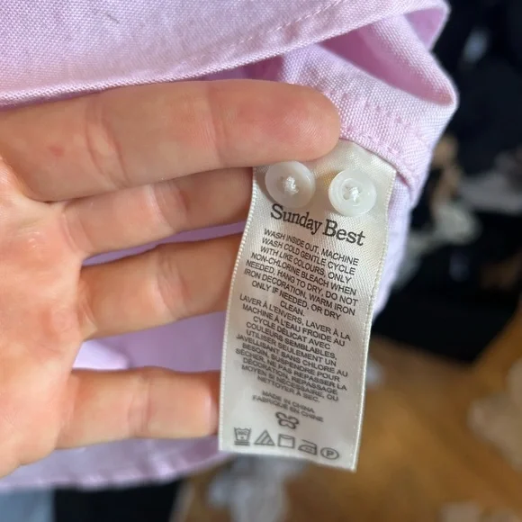 Sunday Best Poppy Oxford Shirt - Size L - Picture 8 of 13